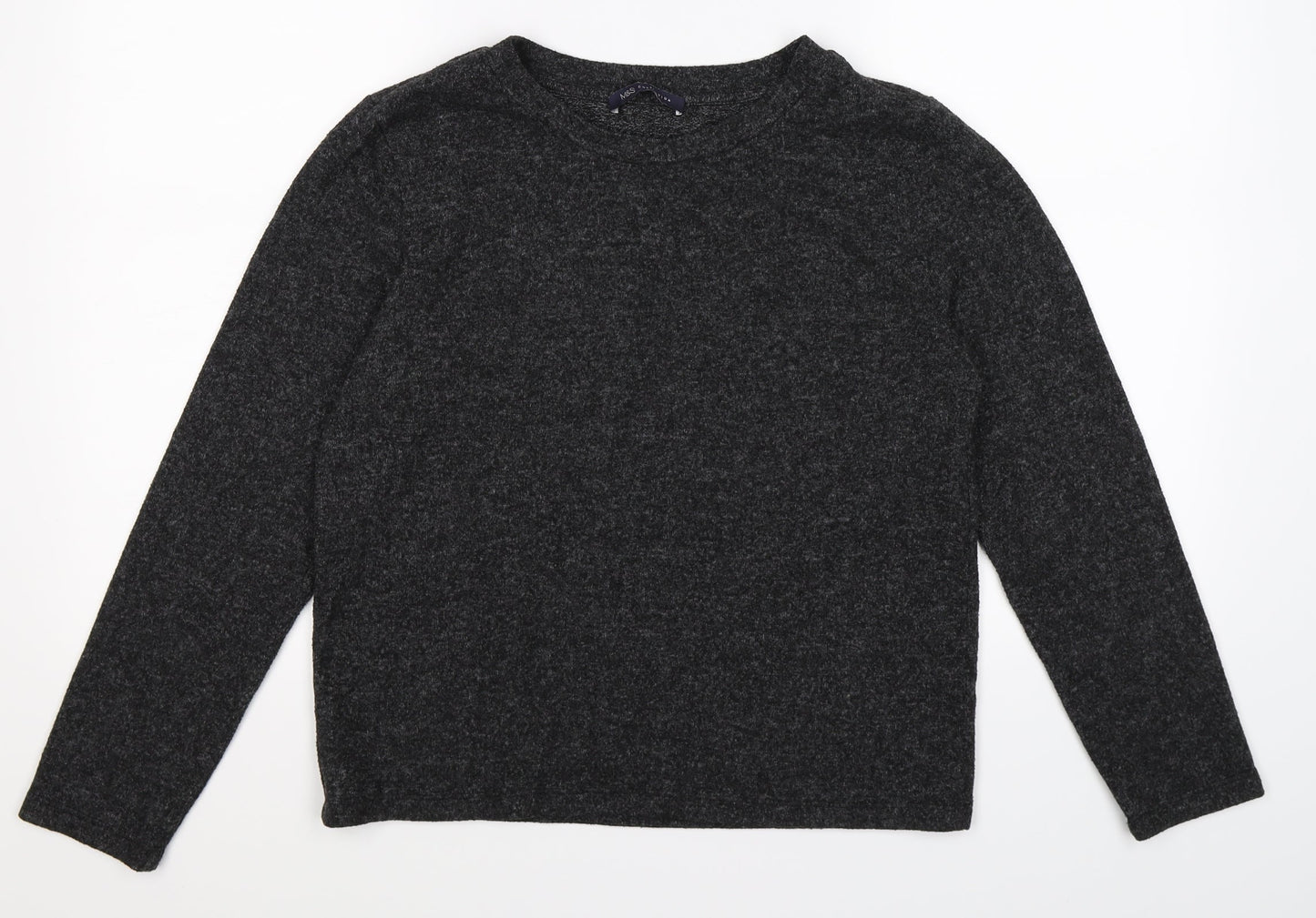 Marks and Spencer Womens Grey  Knit Pullover Jumper Size 14