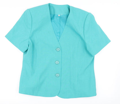 EWM Womens Blue   Jacket Blazer Size 14