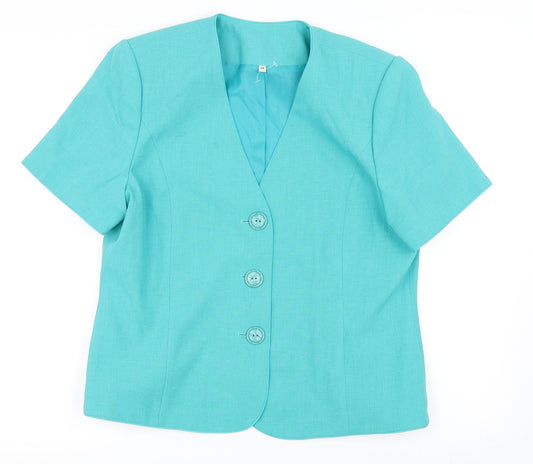 EWM Womens Blue   Jacket Blazer Size 14