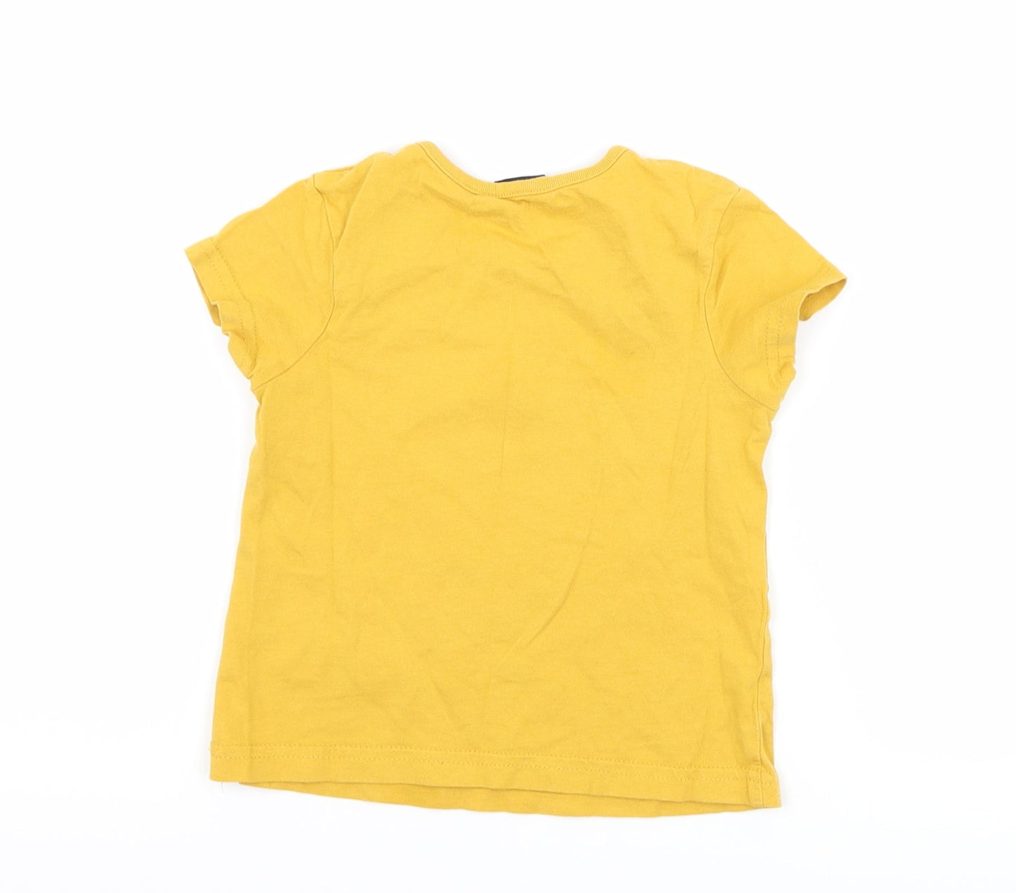 George Baby Orange   Basic T-Shirt Size 18-24 Months  - slogan