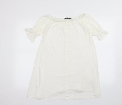 Preloved Boohoo Womens White   Mini  Size 8 - Front