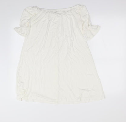 Preloved Boohoo Womens White   Mini  Size 8 - Back