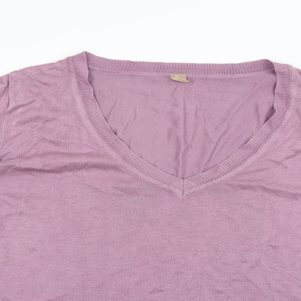 AJC Womens Purple   Pullover Sweatshirt Size 14