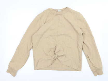 Additional front view of H&M women’s beige jumper, size S