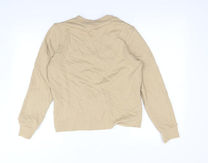 Back view of H&M women’s beige jumper, size S