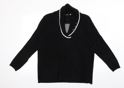 Additional front view of Classics women’s black jumper, size L