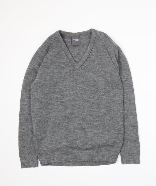 Courtelle Mens Grey  Knit Pullover Jumper Size S