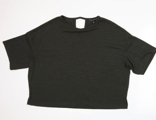 Dorothy Perkins Womens Green  Knit Pullover Jumper Size 18