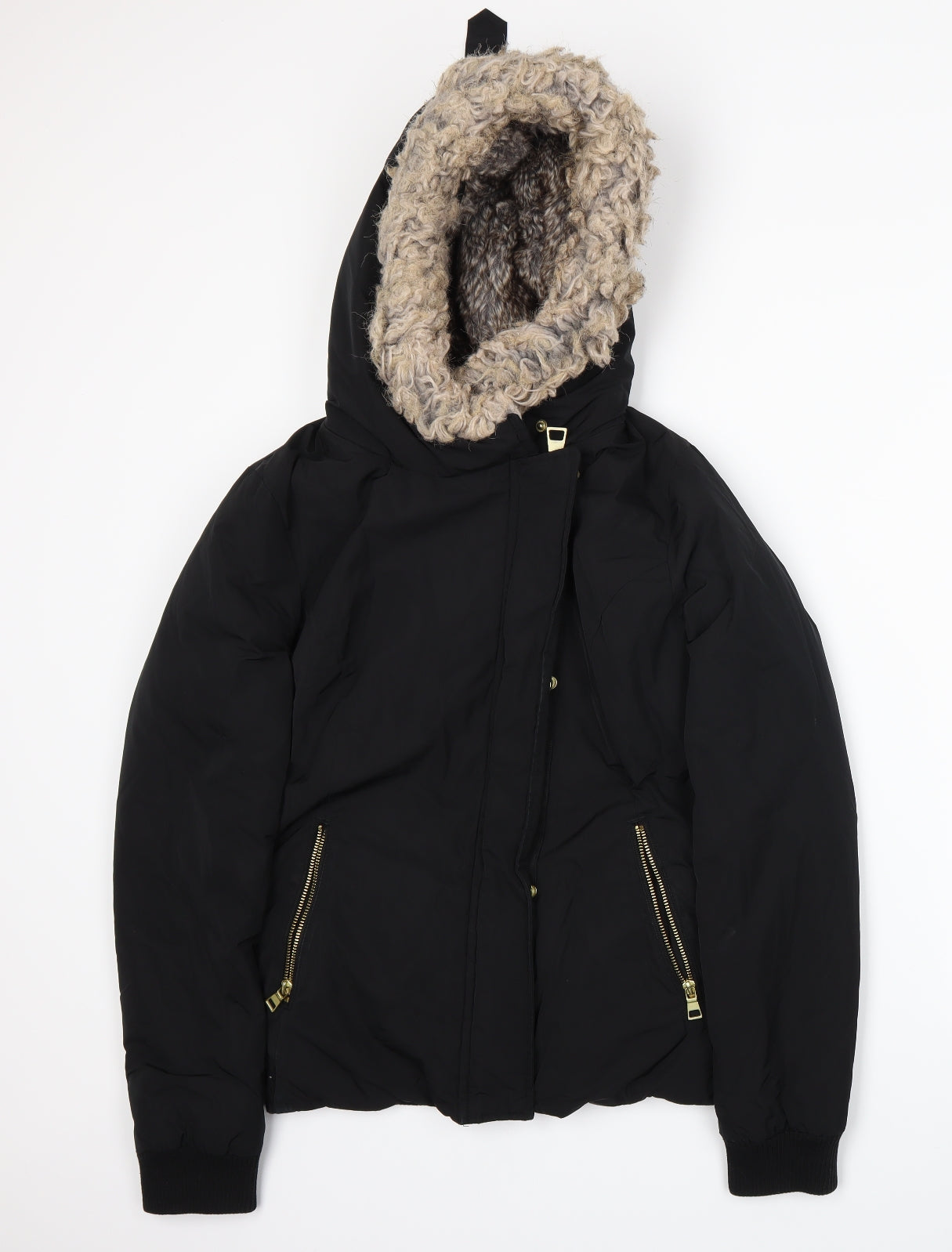 NEXT Womens Black   Parka Coat Size 8