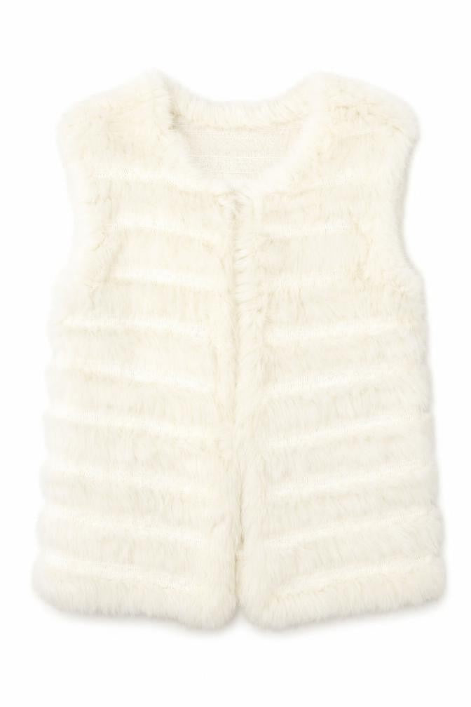 Preworn Girls White   Overcoat Coat Size L