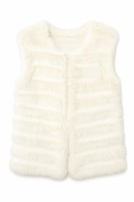 Preworn Girls White   Overcoat Coat Size L
