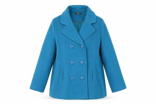 Bonmarché Womens Blue Overcoat Coat Size 16