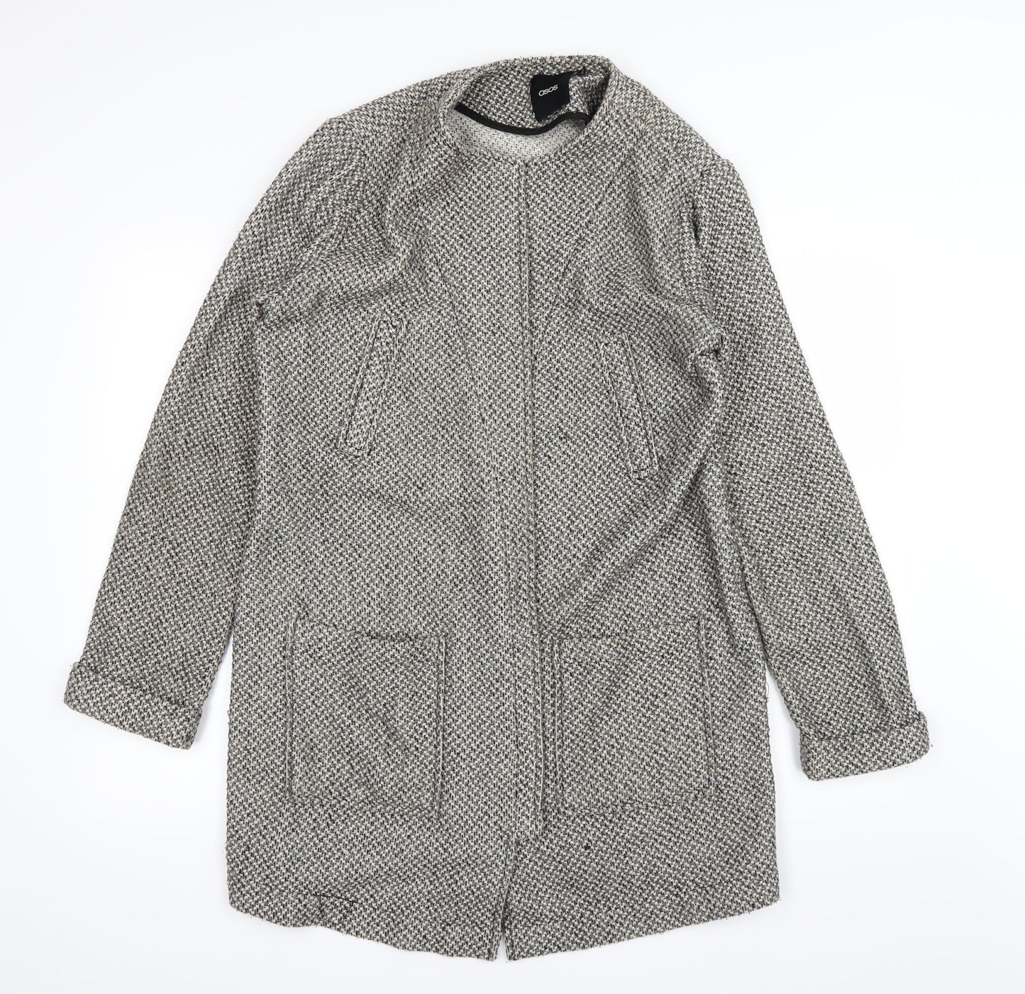 ASOS Womens White   Overcoat Coat Size 14