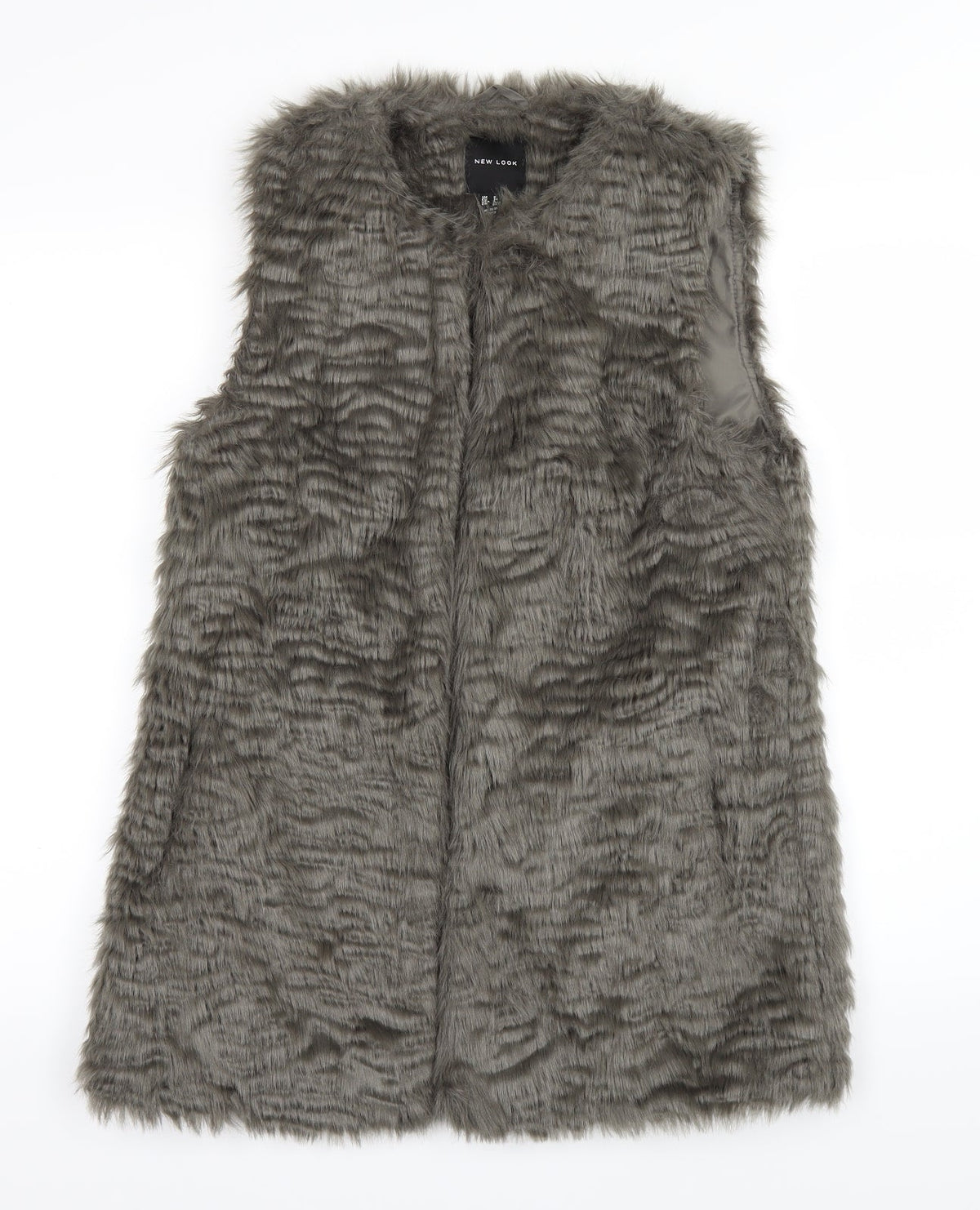 New Look Womens Grey   Overcoat Coat Size 8