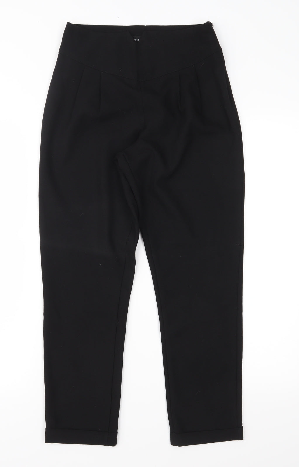 PRETTYLITTLETHING Womens Black   Trousers  Size 6 L26 in