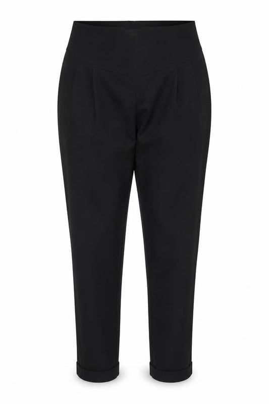 PRETTYLITTLETHING Womens Black   Trousers  Size 6 L26 in