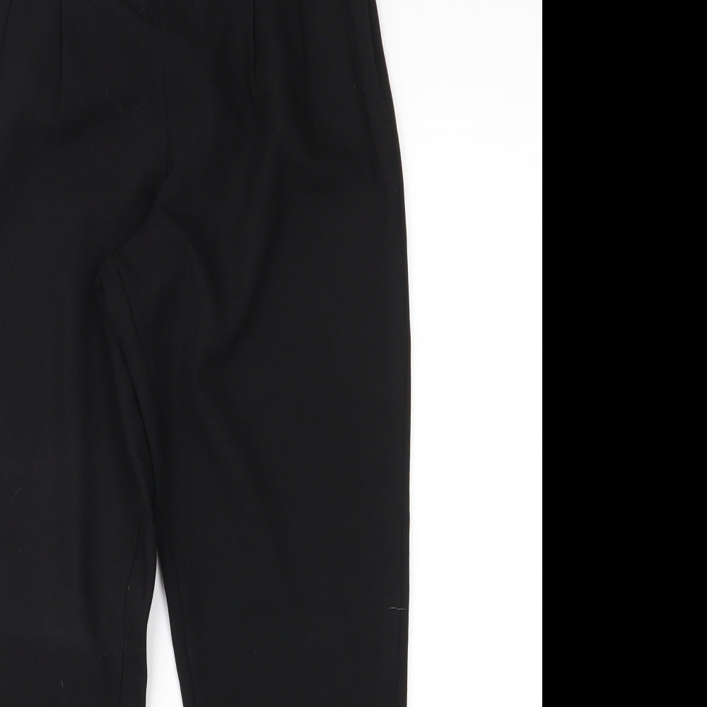 PRETTYLITTLETHING Womens Black   Trousers  Size 6 L26 in