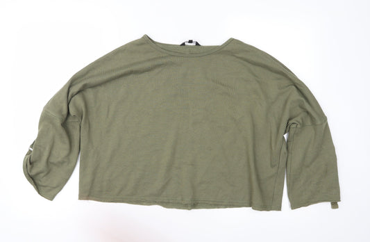 New Look Womens Green   Pullover Sweatshirt Size 10