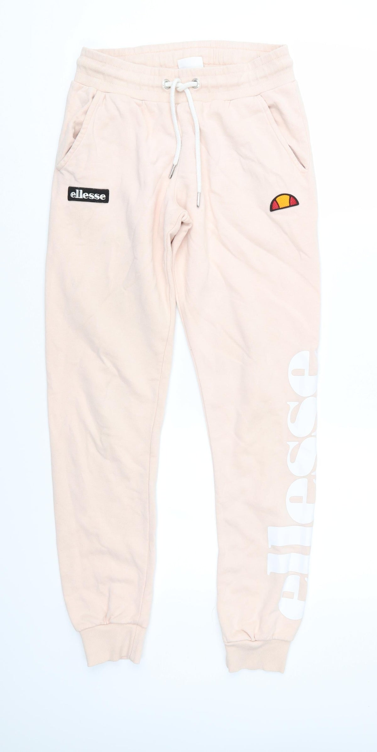 ellesse Womens Pink  Jersey Jogger Trousers Size 30 in L27 in