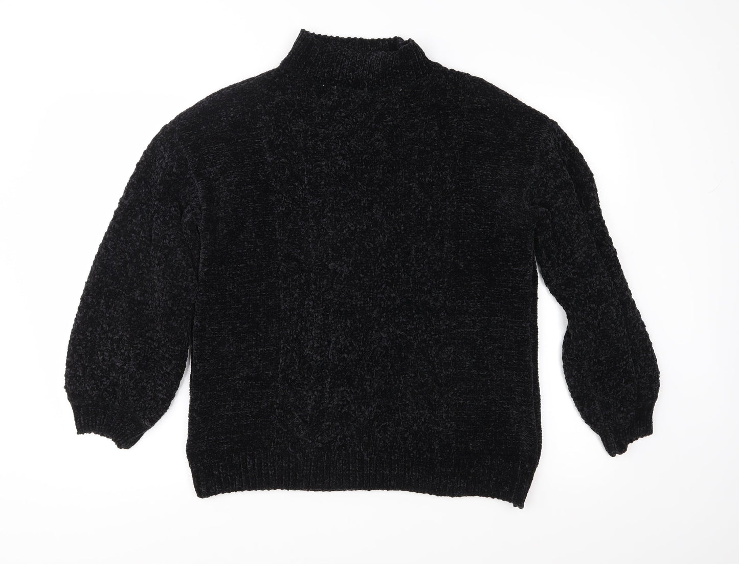 Primark Womens Black  Knit Pullover Jumper Size M