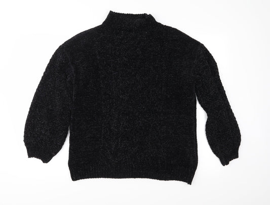 Primark Womens Black  Knit Pullover Jumper Size M
