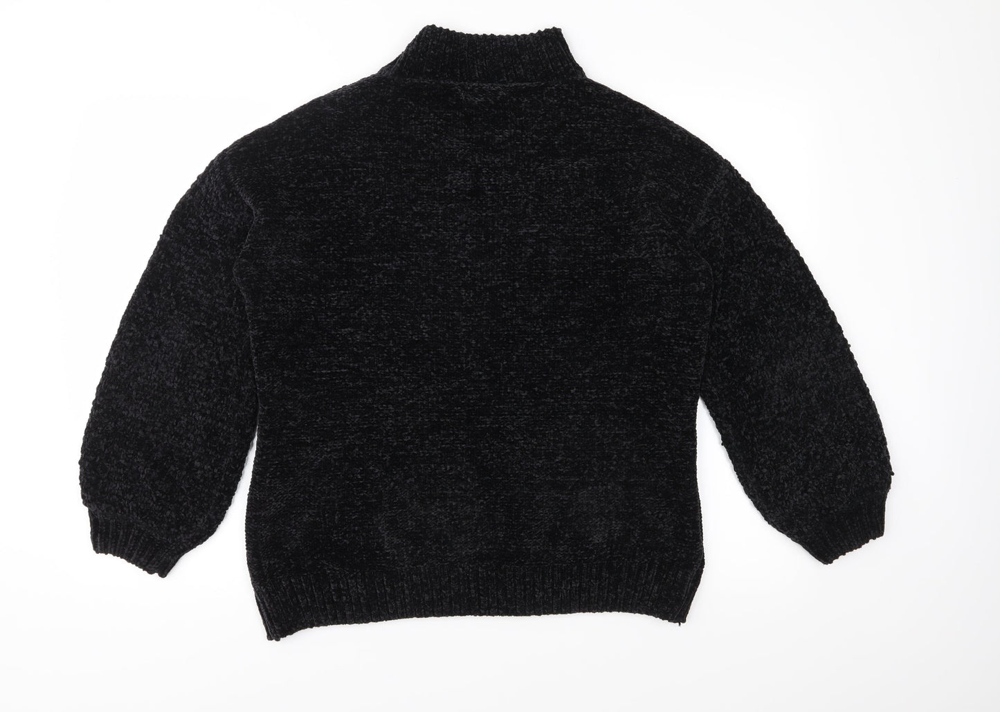 Primark Womens Black  Knit Pullover Jumper Size M