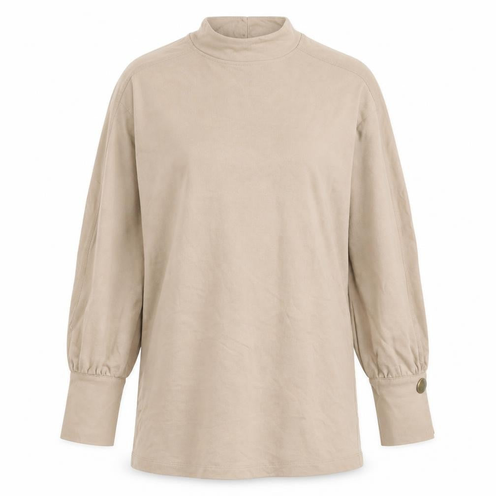 River Island Womens Beige  Jersey Pullover Sweatshirt Size XS