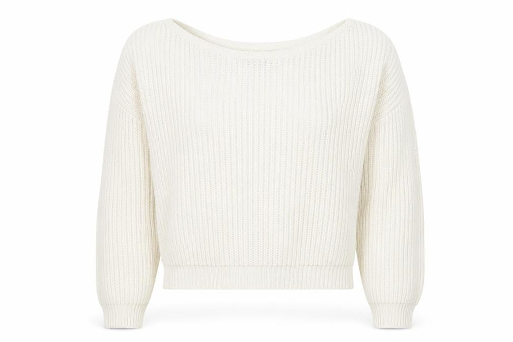 PRETTYLITTLETHING Womens White  Knit Pullover Jumper Size S