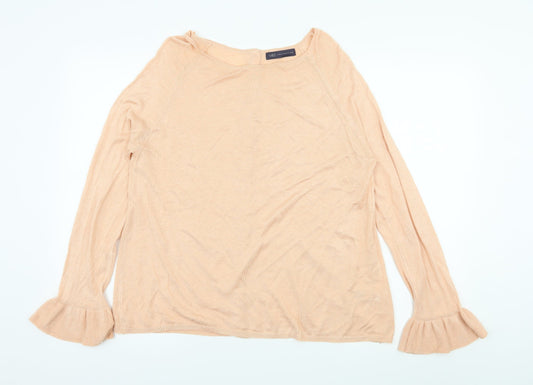 Marks and Spencer Womens Orange  Knit Pullover Jumper Size 14