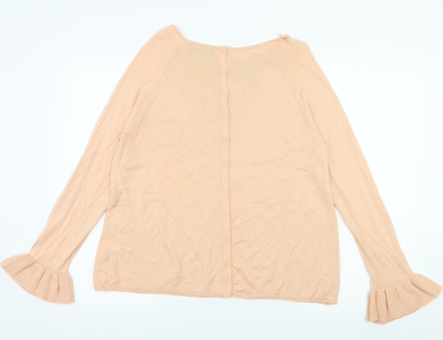 Marks and Spencer Womens Orange  Knit Pullover Jumper Size 14