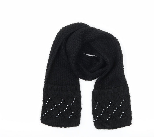 Preworn Womens Black  Knit  Scarf