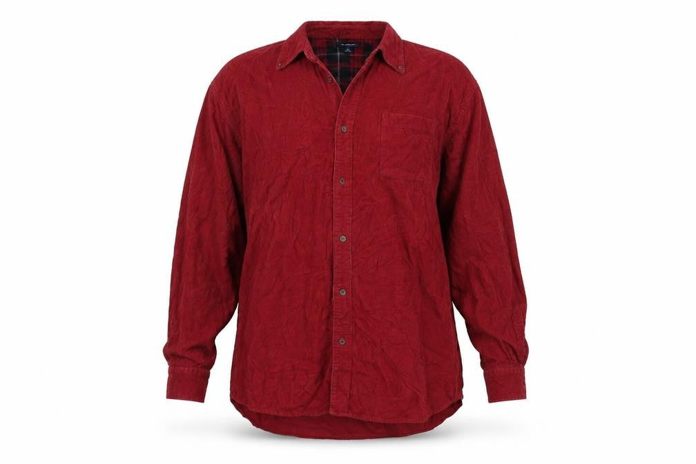 Croft & Barrow Womens Red   Basic Button-Up Size XL