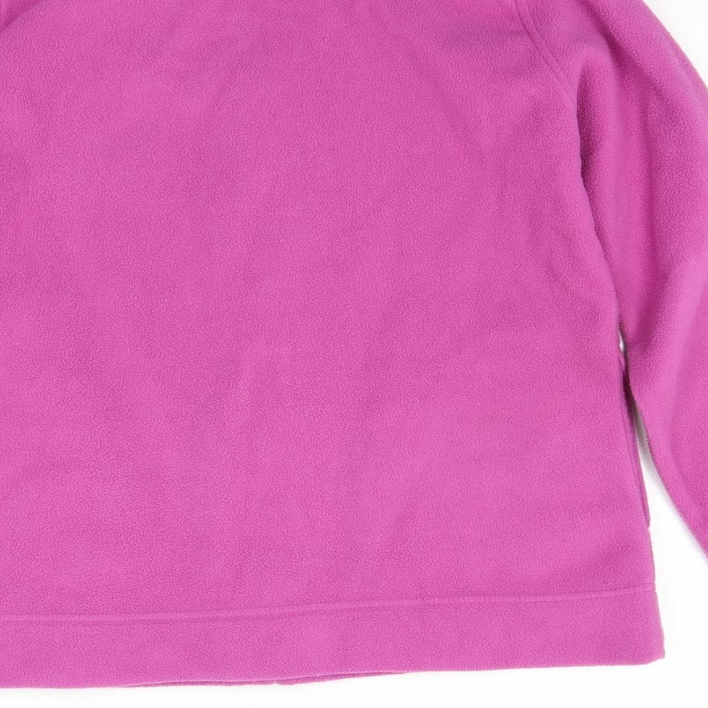 EWM Womens Pink  Fleece Jacket Coat Size M