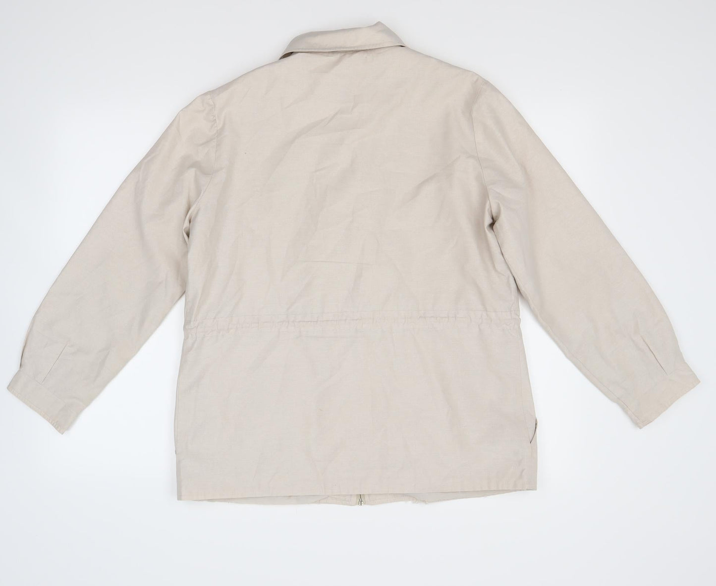 Preworn Womens Beige   Jacket Coat Size 12
