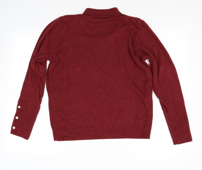 Back view of Classics women’s red jumper, size M