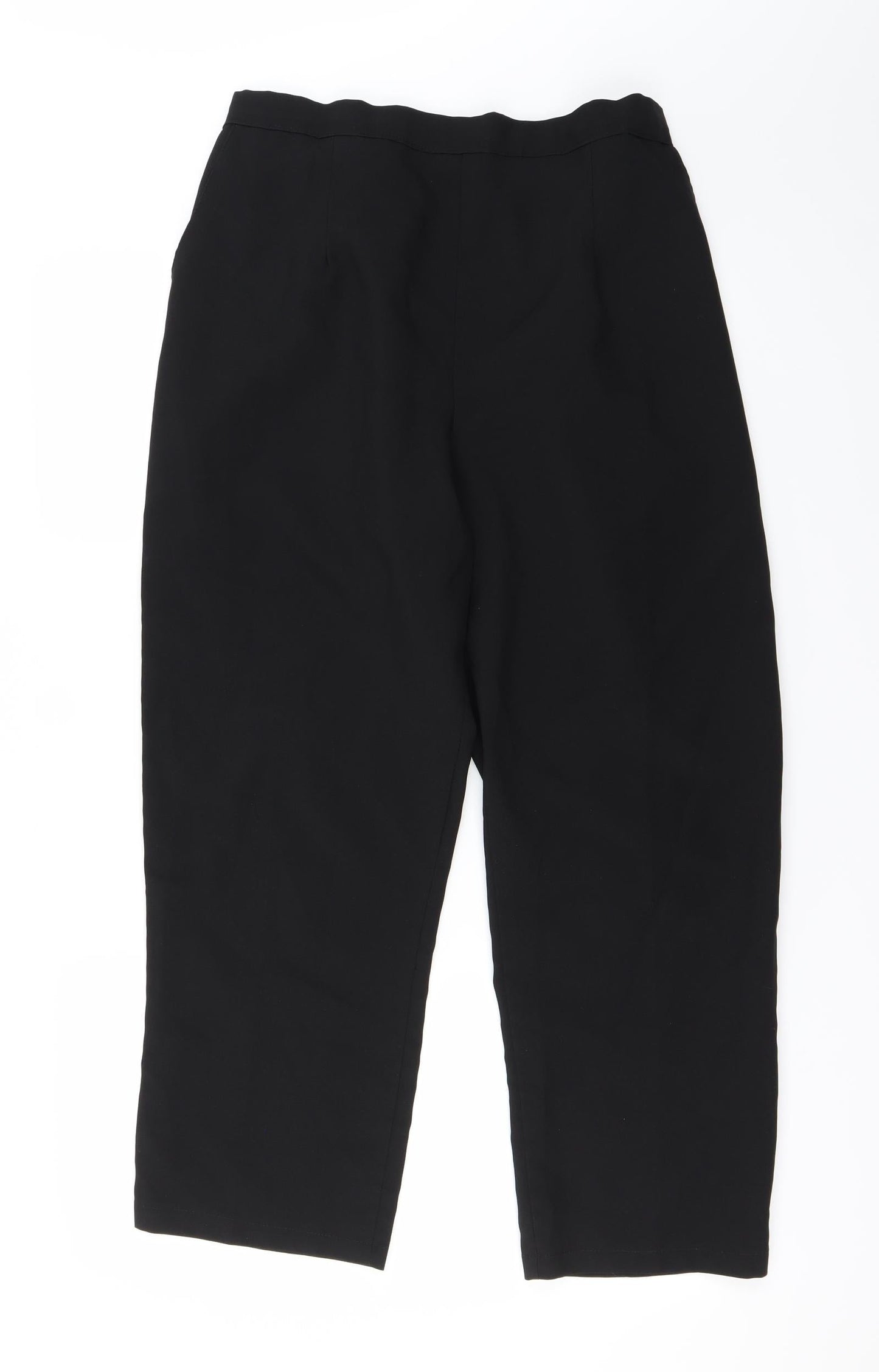 Preworn Womens Black   Trousers  Size 18 L26 in
