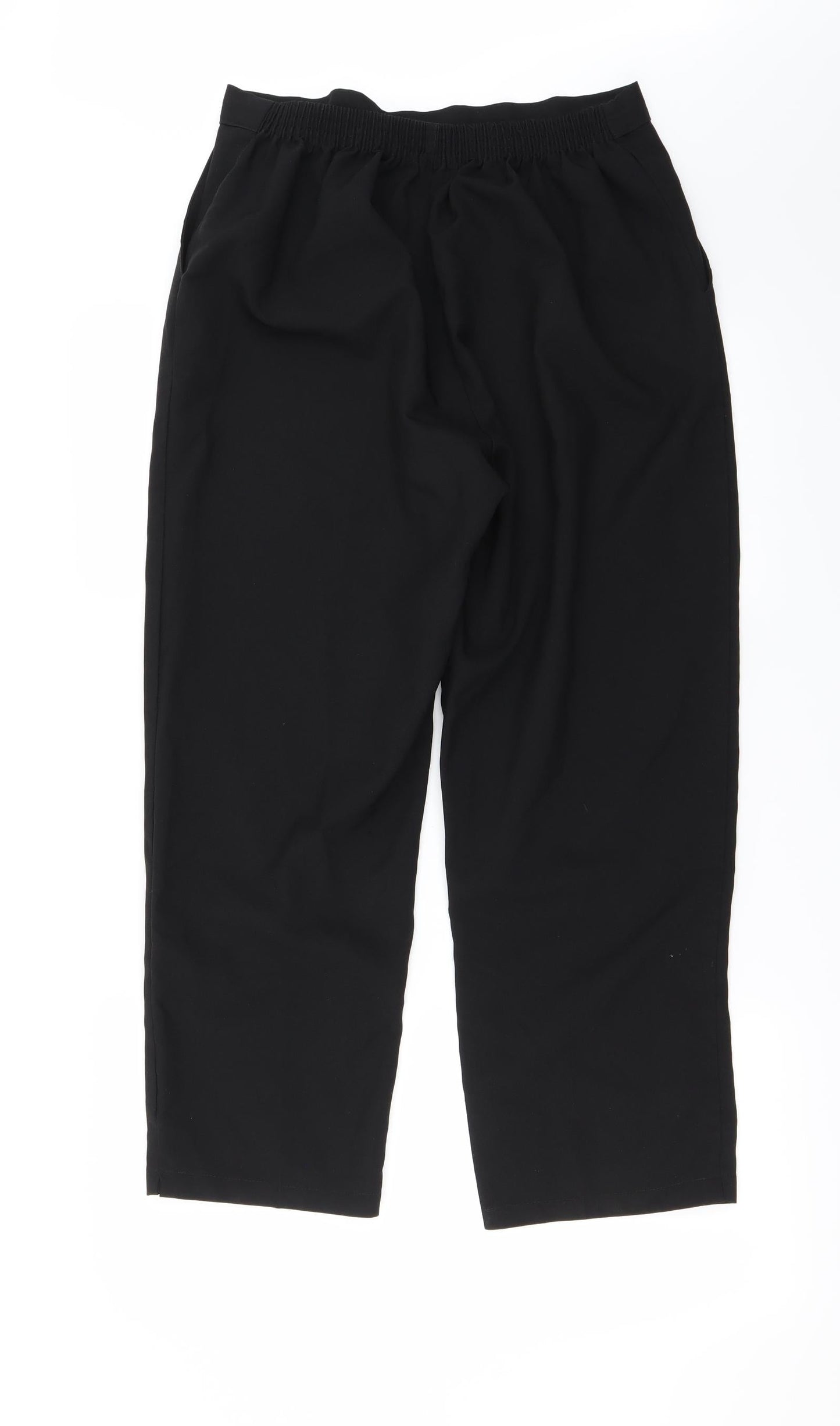 Preworn Womens Black   Trousers  Size 18 L26 in