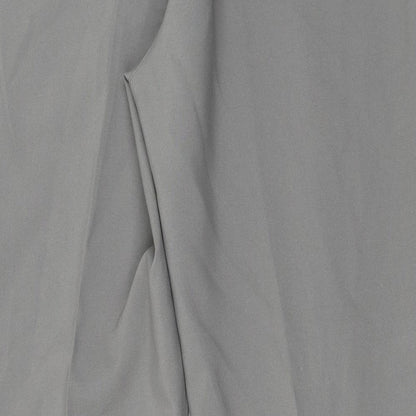 Brand and care label for Preworn women’s grey trousers, size UK 22, 20-inch leg