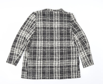 Back view of New Look women’s grey jacket coat, size UK 12