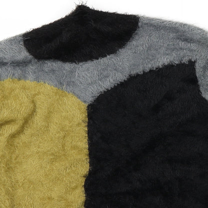 Close-up detail of Klass women’s grey jumper, size XL
