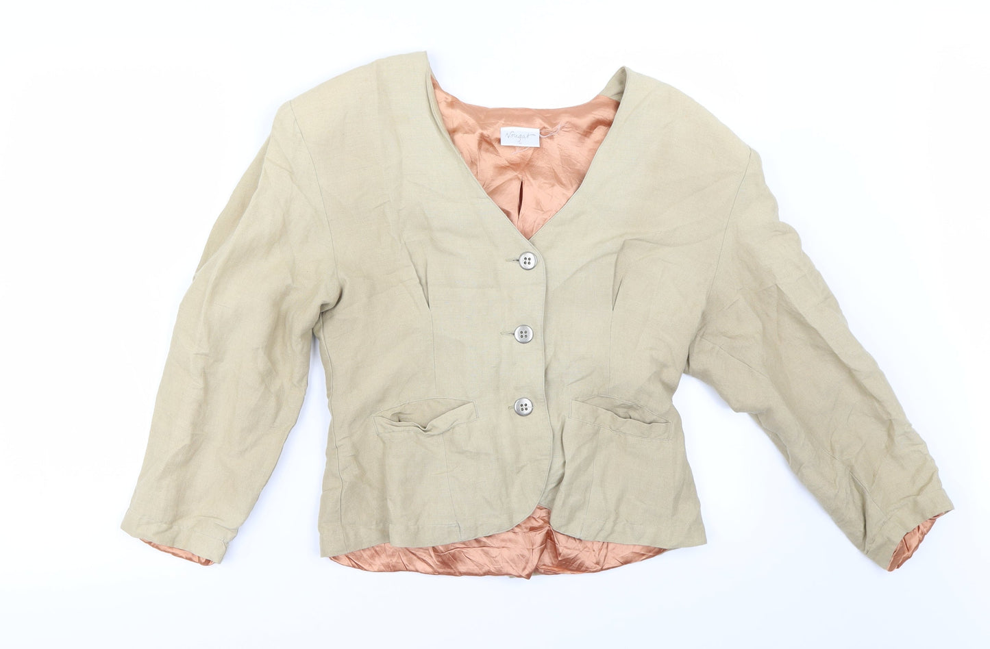 nougart Womens Beige   Jacket  Size M