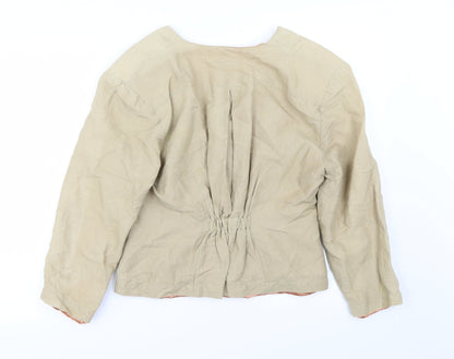 Back view of nougart women’s beige jacket, size M