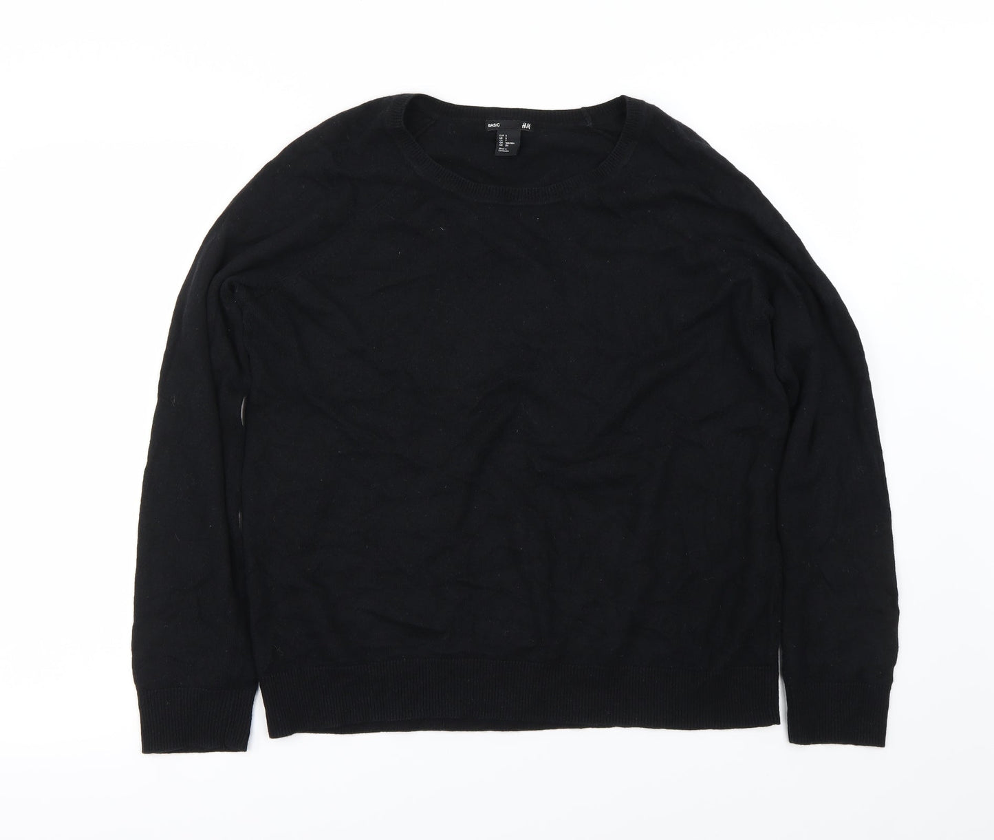 H&M Womens Black   Pullover Jumper Size S