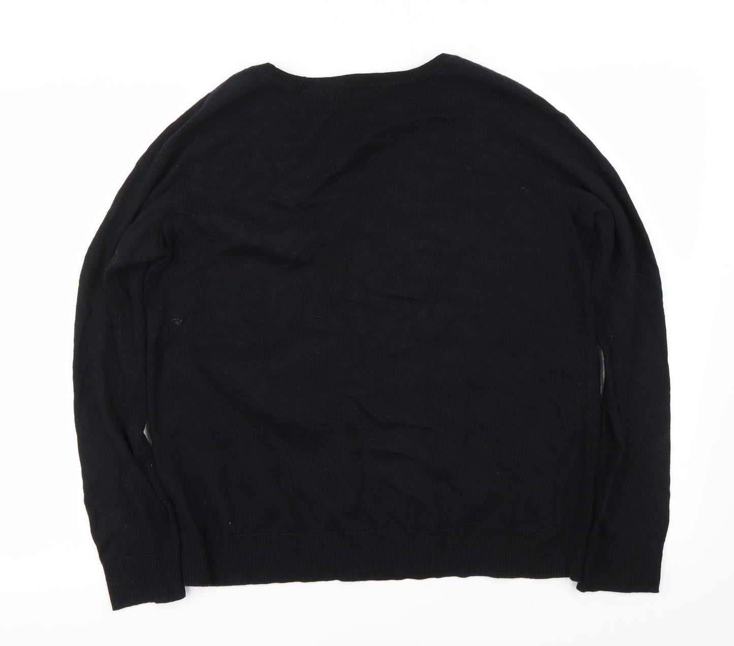 H&M Womens Black   Pullover Jumper Size S