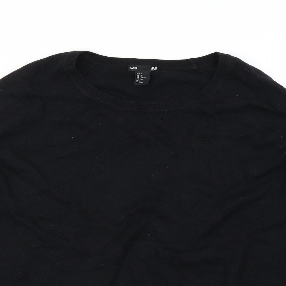 H&M Womens Black   Pullover Jumper Size S