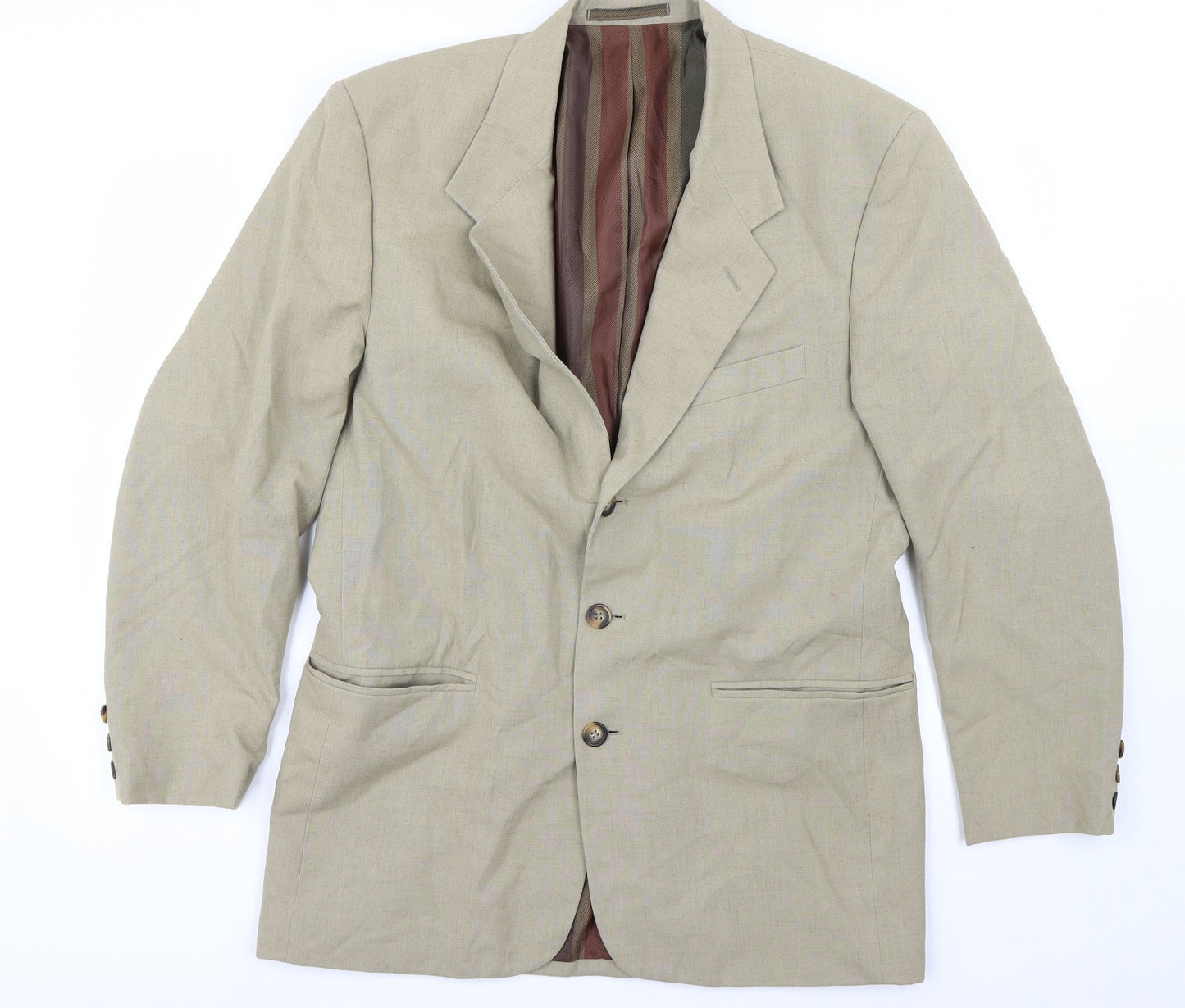 Preworn Womens Beige   Jacket Blazer Size 38