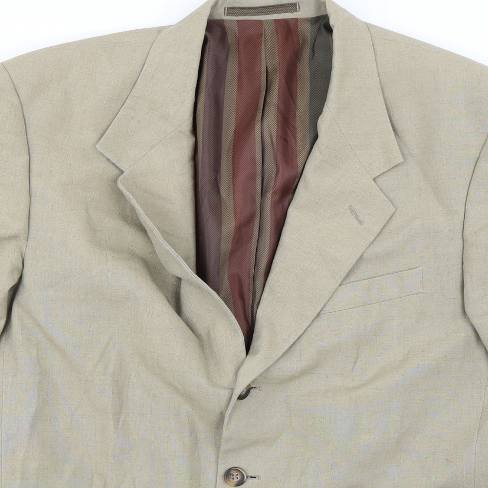 Preworn Womens Beige   Jacket Blazer Size 38