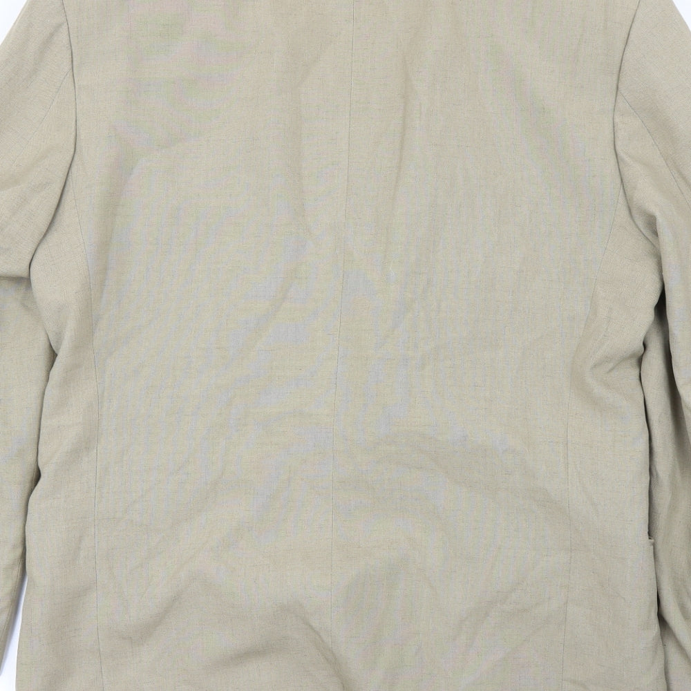 Preworn Womens Beige   Jacket Blazer Size 38