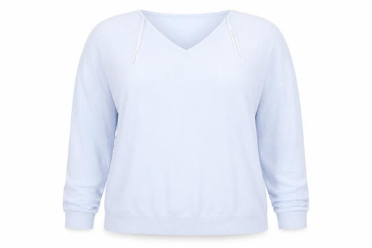 Front view of Bonmarché women’s purple jumper, size L