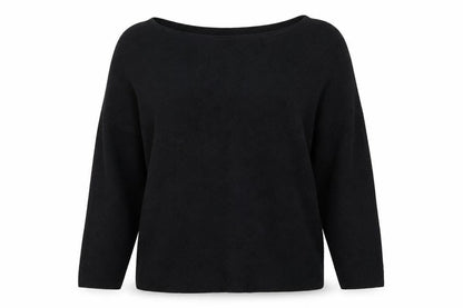 Front view of H&M women’s black jumper, size S